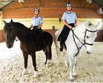 Clippity clop, here come the cops