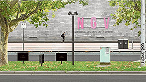 NGV lightboxes: Public art or advertising on heritage-listed land?