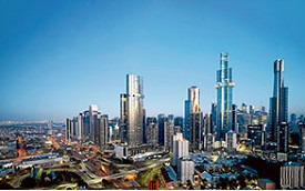 Melbourne Square tops out