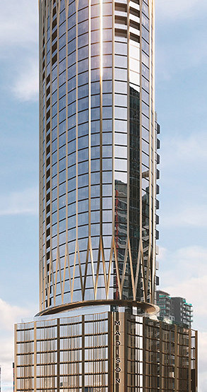 Plans for 40-level tower at hostel site
