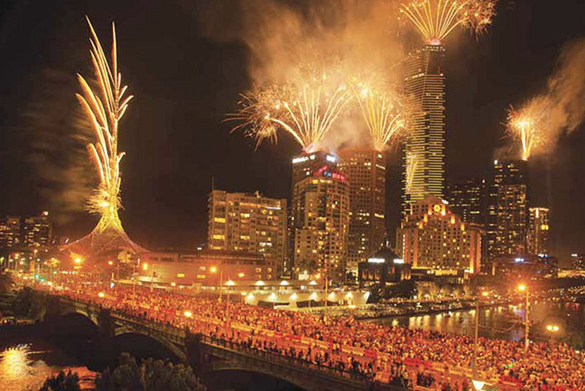 Fireworks to ring in new year