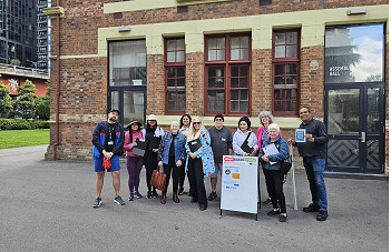 Croissants, coffee and graffiti spotting on Neighbour Day