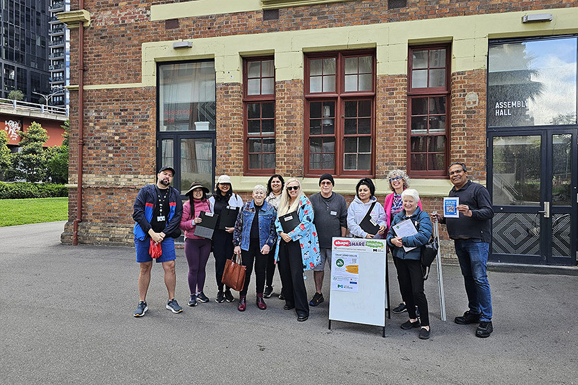 Croissants, coffee and graffiti spotting on Neighbour Day
