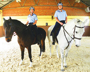 Police presence rides out of town