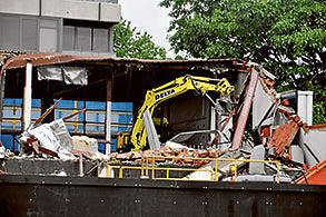 Boyd block comes down