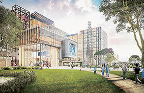 A snapshot of new Fishermans Bend campus